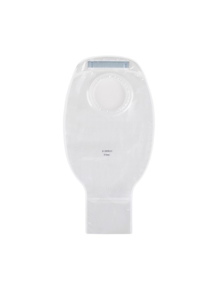 PROXIMA (2+) BOLSA DRENABLE TRANSPARENTE CON FILTRO 50 mm. Caja x 10